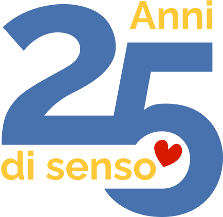 logo dei 25 anni della fondazione per l'infanzia Ronald McDonald